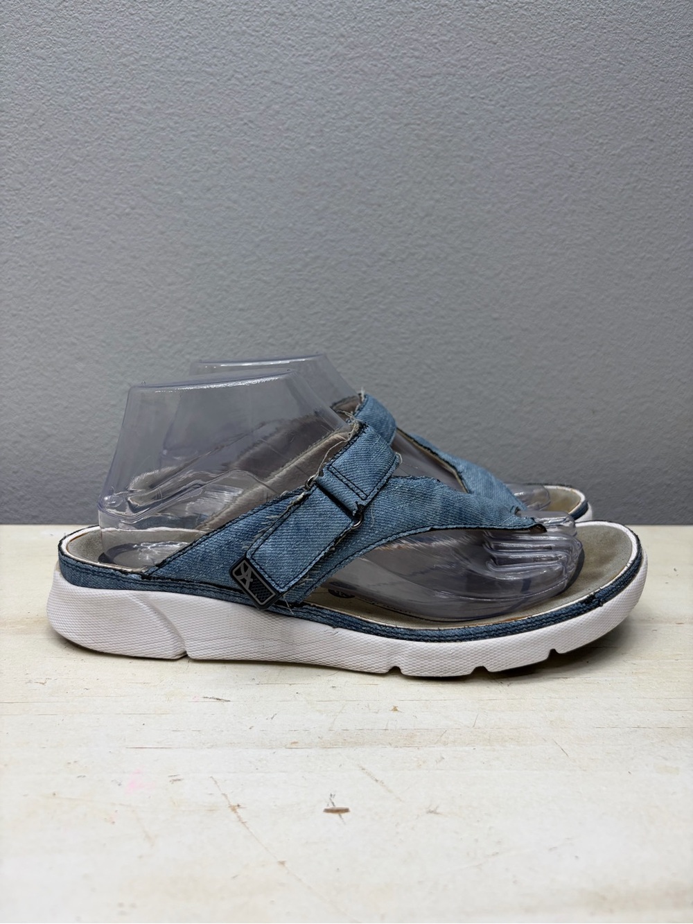 Allrounder By Mephisto Blue Tokara Sandals Size 10 - Picture 3 of 8